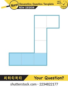Physics, pressure and lifting force, archimedes principle, pressure of liquids and gases, containers filled with water, next generation question template, exam question, eps  
