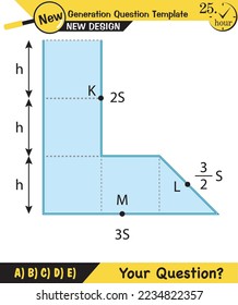 Physics, pressure and lifting force, archimedes principle, pressure of liquids and gases, containers filled with water, next generation question template, exam question, eps  
