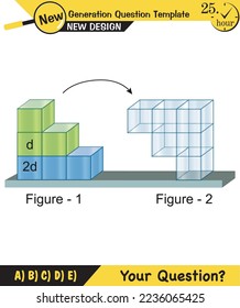 Physics, pressure and lifting force, archimedes principle, pressure of liquids and gases, containers filled with water, next generation question template, exam question, eps