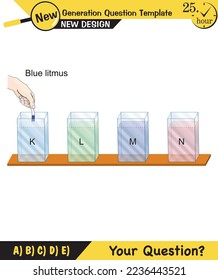 Physics, pressure and lifting force, archimedes principle, pressure of liquids and gases, containers filled with water, next generation question template, exam question, eps