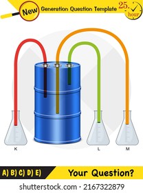 Physics, pressure and lifting force, pressure of stagnant waters, archimedes principle, pressure of liquids, containers filled with water, next generation question template,  exam question, eps 