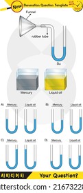 Physics, pressure and lifting force, pressure of stagnant waters, archimedes principle, pressure of liquids, containers filled with water, next generation question template,  exam question, eps 