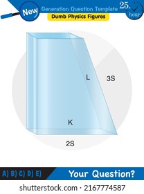 Physics, pressure and lifting force, pressure of stagnant waters, archimedes principle, pressure of liquids, containers filled with water, next generation question template,  exam question, eps 