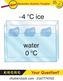 Physics, pressure and lifting force, pressure of stagnant waters, archimedes principle, pressure of liquids, containers filled with water, next generation question template,  exam question, eps 