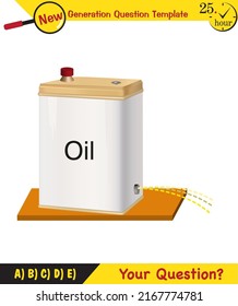 Physics, pressure and lifting force, pressure of stagnant waters, archimedes principle, pressure of liquids, containers filled with water, next generation question template,  exam question, eps 