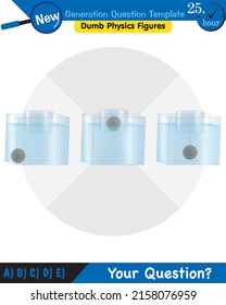 Physics, pressure of liquids, buoyant forces of liquids, next generation question template, dumb physics figures, eps