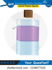 Physics, pressure of liquids, buoyant forces of liquids, next generation question template, dumb physics figures, eps