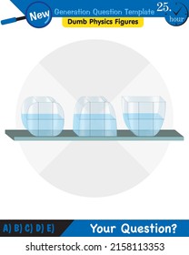 Physics, pressure of liquids, buoyant forces of liquids, next generation question template, dumb physics figures, eps