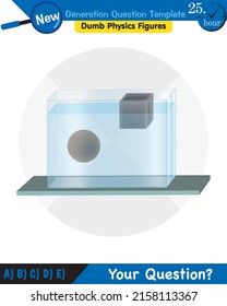 Physics, pressure of liquids, buoyant forces of liquids, next generation question template, dumb physics figures, eps