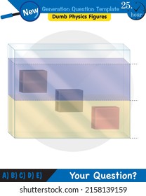 Physics, pressure of liquids, buoyant forces of liquids, next generation question template, dumb physics figures, eps