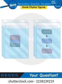 Physics, pressure of liquids, buoyant forces of liquids, next generation question template, dumb physics figures, eps