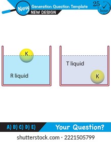 Physik, Druck von Flüssigkeiten, lebhafte Flüssigkeitskräfte, Fragevorlage der nächsten Generation, blöde Physik-Zahlen, Prüfungsfrage, EPS 