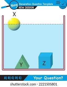 Physik, Druck von Flüssigkeiten, lebhafte Flüssigkeitskräfte, Fragevorlage der nächsten Generation, blöde Physik-Zahlen, Prüfungsfrage, EPS 