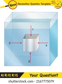 Physics, Pressure In Liquids And Gases, Physical Experience Confirming That Liquids, Gases Transmit Pressure In All Directions Equally - Pascal's Law, Next Generation Question Template, Exam Question,