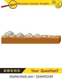 Physics, pressure of solids, next generation question template, dumb physics figures, exam question, eps