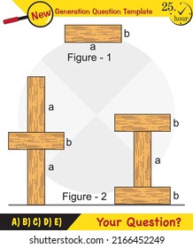Physics, pressure of solids, next generation question template, dumb physics figures, exam question, eps