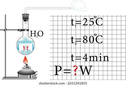 A physics problem from a school physics course, using the given physical quantities from the figure, you need to calculate an unknown quantity