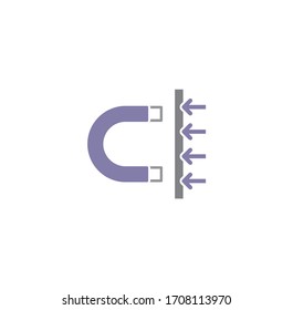 Physics related icon on background for graphic and web design. Creative illustration concept symbol for web or mobile app.