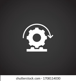 Physics related icon on background for graphic and web design. Creative illustration concept symbol for web or mobile app.