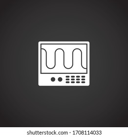 Physics related icon on background for graphic and web design. Creative illustration concept symbol for web or mobile app.