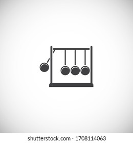 Physics related icon on background for graphic and web design. Creative illustration concept symbol for web or mobile app.