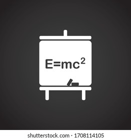 Physics related icon on background for graphic and web design. Creative illustration concept symbol for web or mobile app.