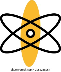 Physics school, illustration, vector on a white background.