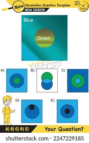 Physics, shadow and light experiments, color experiments, next generation question template, dumb physics figures, exam question, eps