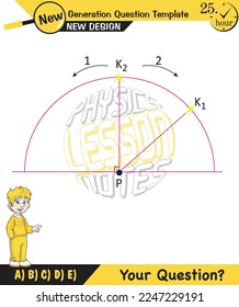 Physics, shadow and light experiments, color experiments, next generation question template, dumb physics figures, exam question, eps