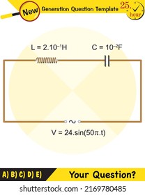 Physics, simple electric motor, alternating current and transformers, next generation question template, exam question, eps