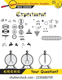 Physics, simple electric motor, alternating current and transformers, electrical circuit elements, next generation question template, exam question, eps