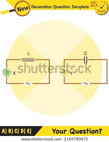 Physics, simple electric motor, alternating current and transformers, next generation question template, exam question, eps
