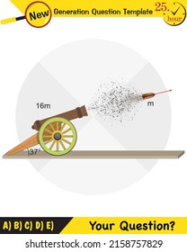 Physics, simple machines, next generation question template, dumb physics figures, eps