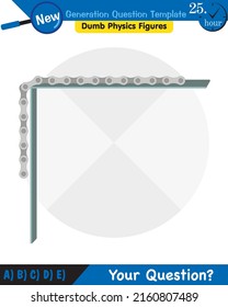 Physics - Simple machines, pulleys, gears, next generation question template, dumb physics figures, eps 