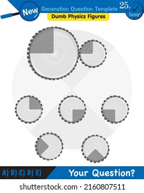 Physics - Simple machines, pulleys, gears, next generation question template, dumb physics figures, eps 