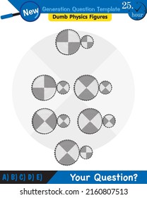 Physics - Simple machines, pulleys, gears, next generation question template, dumb physics figures, eps 