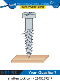 Physics, the subject of simple machines, new generation question template, your question, eps