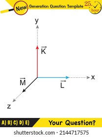 Physics, the subject of vectors, new generation question template, your question, eps
