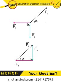 Physics, the subject of vectors, new generation question template, your question, eps
