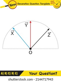 Physics, the subject of vectors, new generation question template, your question, eps
