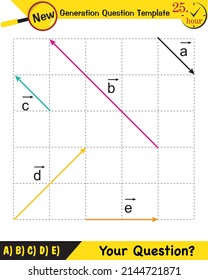 Physics, the subject of vectors, new generation question template, your question, eps
