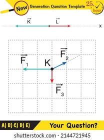 Physics, the subject of vectors, new generation question template, your question, eps
