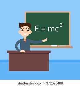 Physics Teacher Classroom 스톡 벡터(로열티 프리) 372023488 | Shutterstock