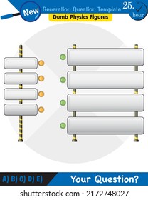 Physics, text template, next generation question template, dumb physics figures, eps