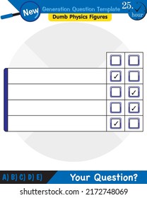 Physics, text template, next generation question template, dumb physics figures, eps