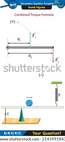 Physics, torque, next generation question template, dumb physics figures, exam question, eps 