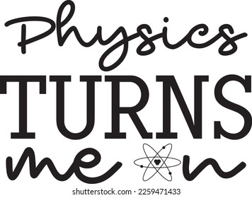 Physik macht mich auf Science Teacher SVG