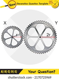 Física, movimiento circular uniforme con vectores y ángulos de posición y velocidad cambiantes, plantilla de preguntas de próxima generación, pregunta de examen, pasos
