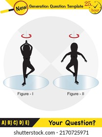 Physics, Uniform circular motion with changing position and velocity vectors and angles, Next generation question template, exam question, eps
