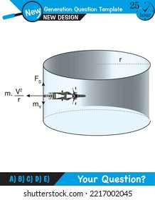 Physics - Uniform circular motion with changing position and velocity vectors and angles, Next generation question template, exam question, eps